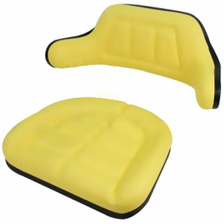 AFTERMARKET Yellow Wrap Around Seat Cushion Set SEQ90-0301